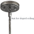 Rustic Pendant Lighting Farmhouse Pendant Light Kitchen Island Glass Shade 1-Light